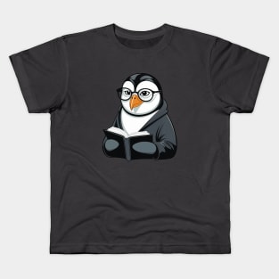 Librarian Penguin Kids T-Shirt